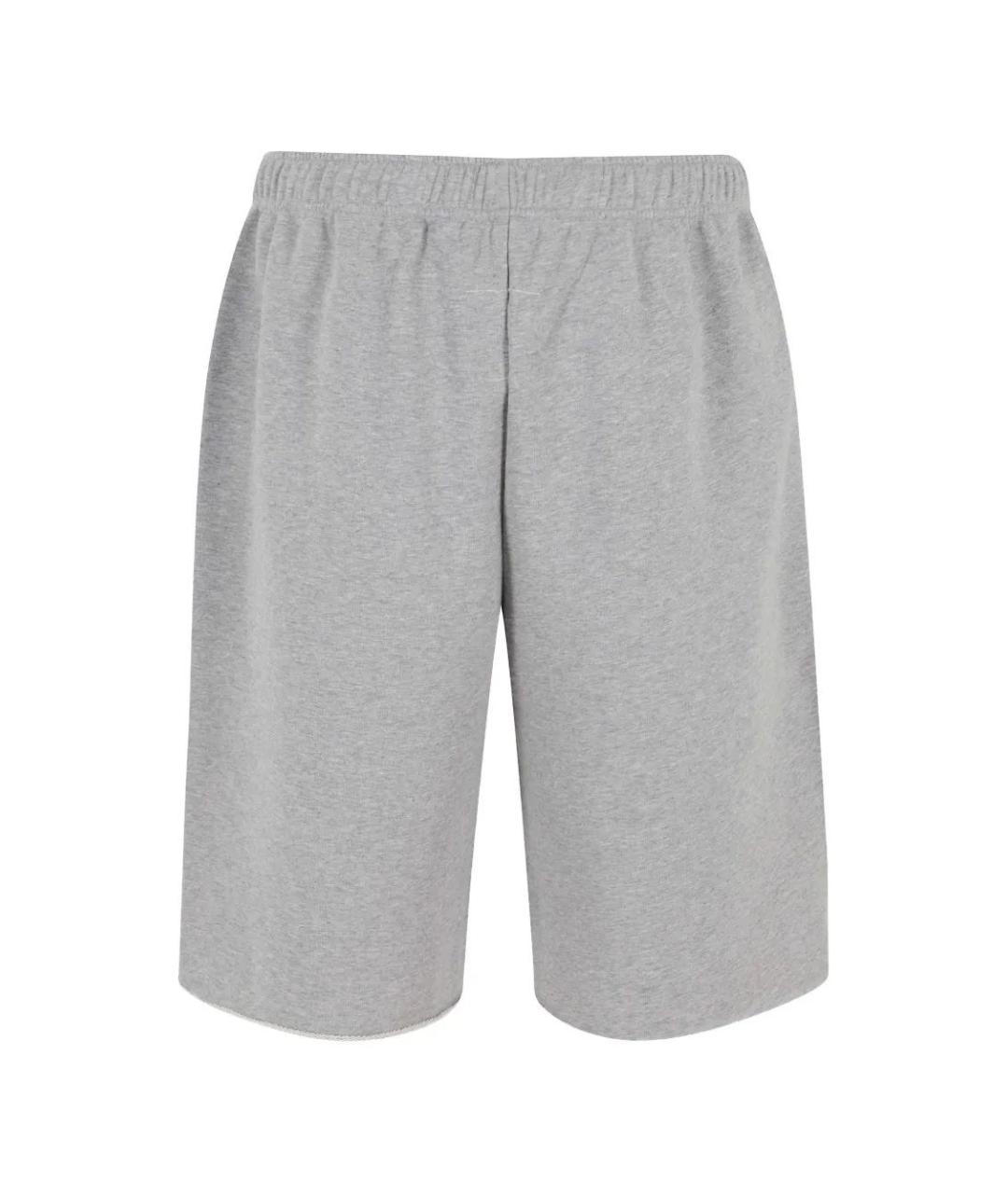 MM6 MAISON MARGIELA Серые хлопковые шорты, фото 4