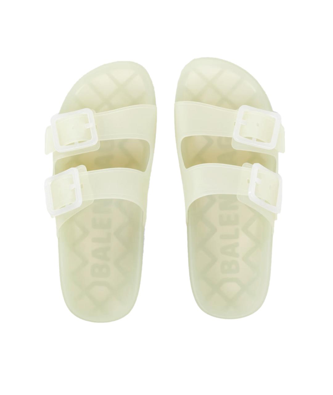 BALENCIAGA Белые резиновые сандалии, фото 3