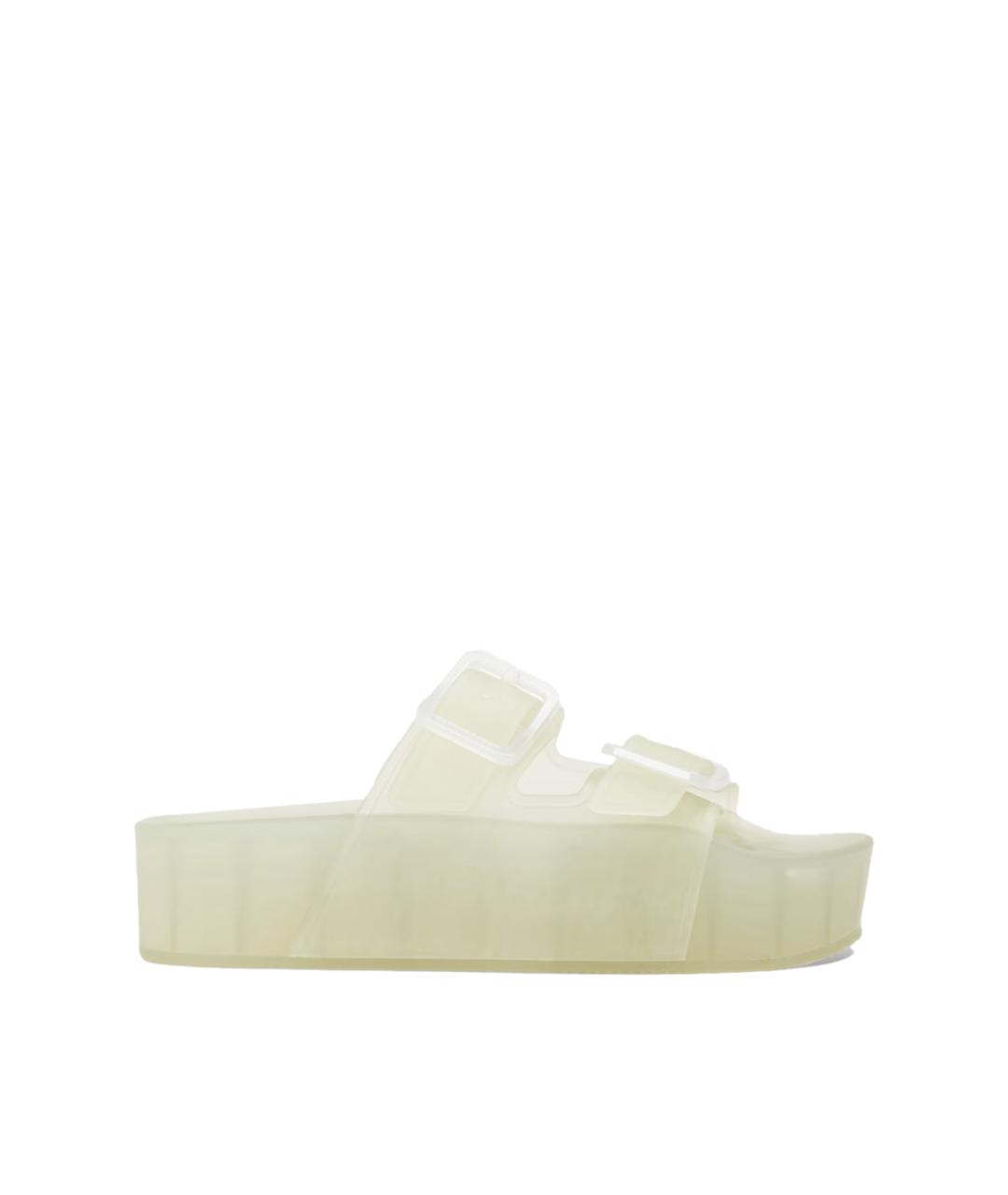 BALENCIAGA Белые резиновые сандалии, фото 1
