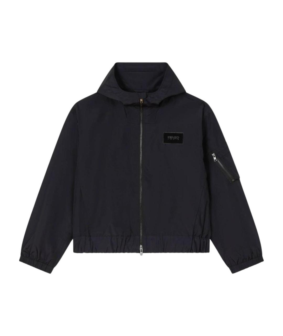 KENZO Черная полиамидовая куртка, фото 1