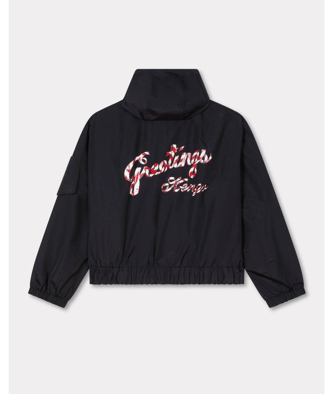 KENZO Черная полиамидовая куртка, фото 2