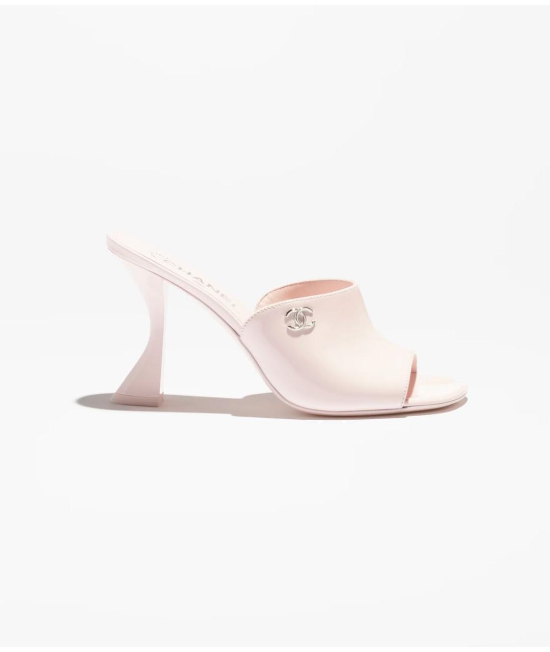 CHANEL Розовые кожаные мюли, фото 8