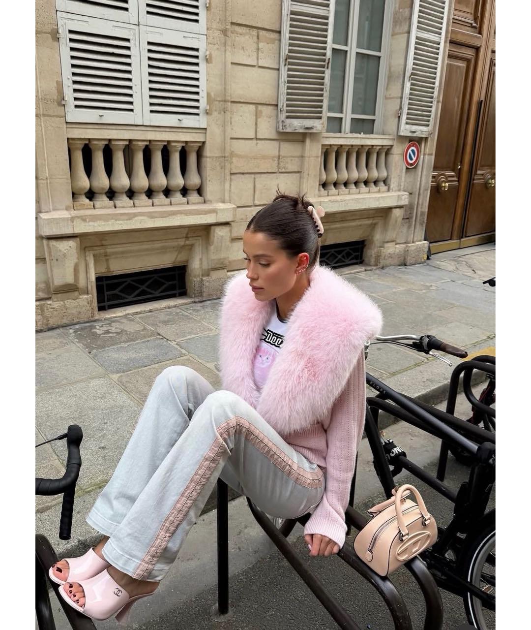 CHANEL Розовые кожаные мюли, фото 7