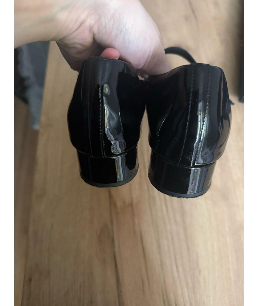 DOLCE&GABBANA Черные туфли из лакированной кожи, фото 4