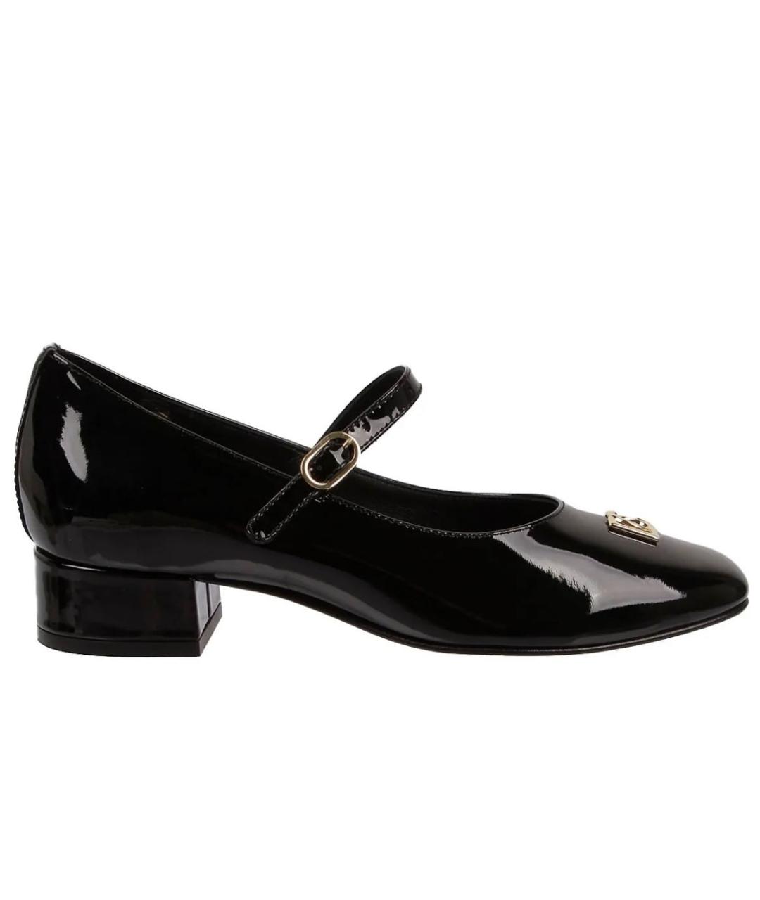 DOLCE&GABBANA Черные туфли из лакированной кожи, фото 9