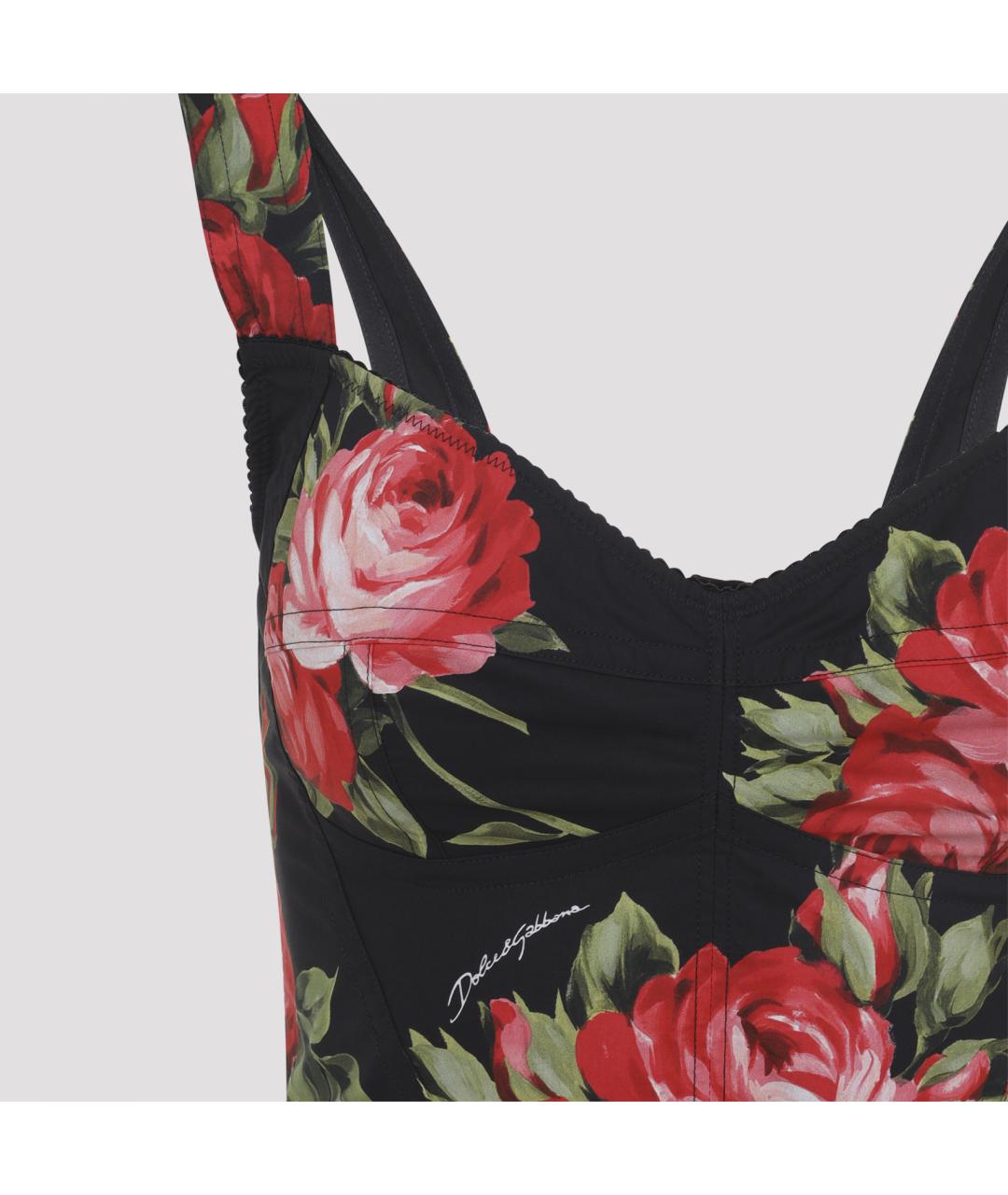 DOLCE&GABBANA Черная хлопковая майка, фото 3