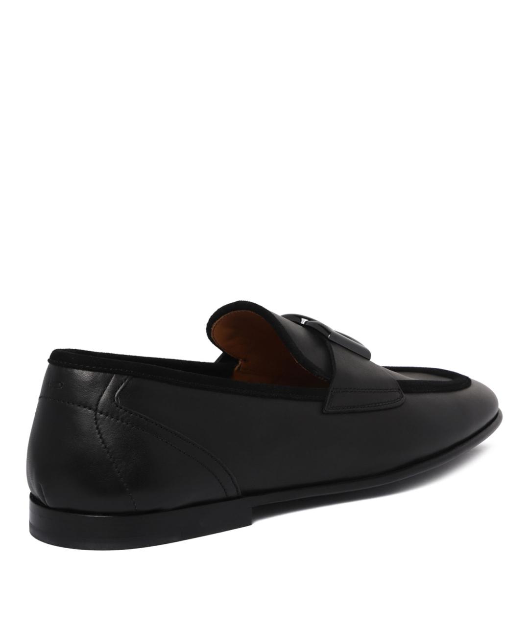 DOLCE&GABBANA Черные кожаные лоферы, фото 3