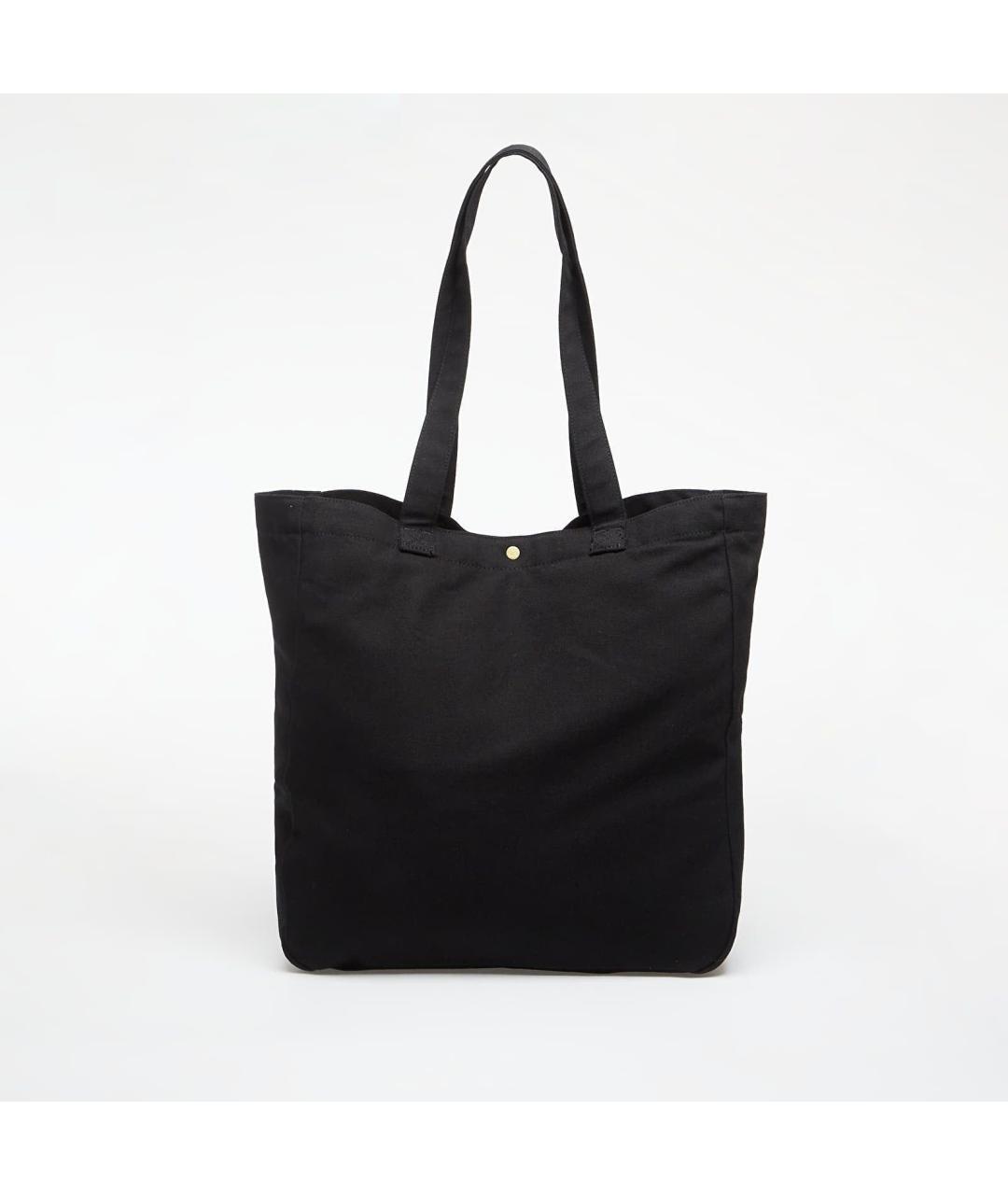 CARHARTT WIP Черная хлопковая сумка тоут, фото 2