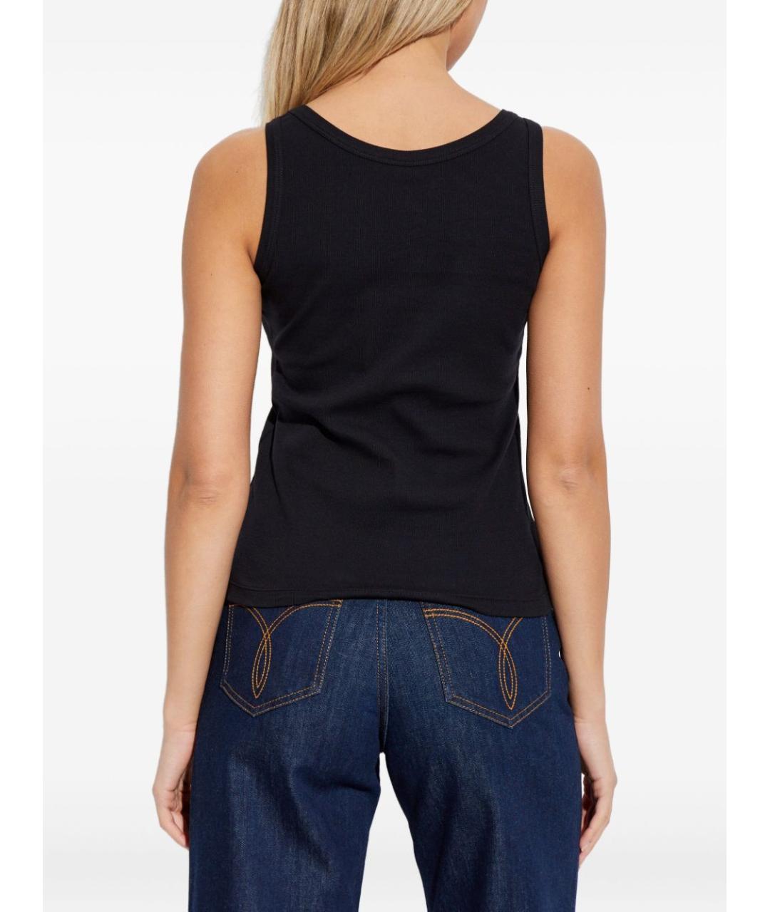 VERSACE Черная хлопковая майка, фото 4