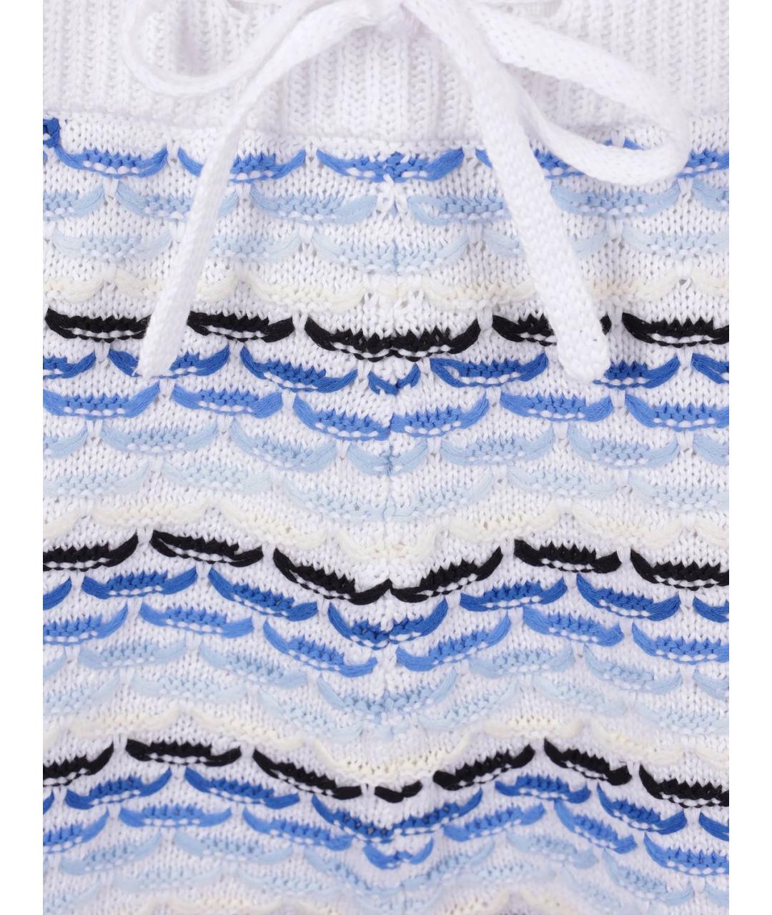 CASABLANCA Синие хлопковые шорты, фото 3