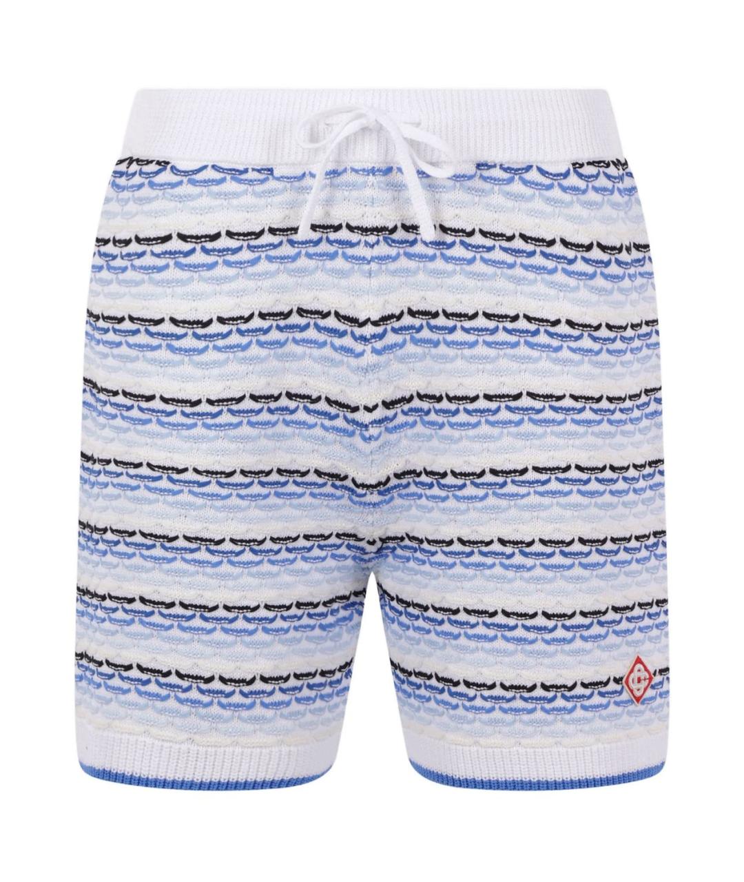 CASABLANCA Синие хлопковые шорты, фото 1