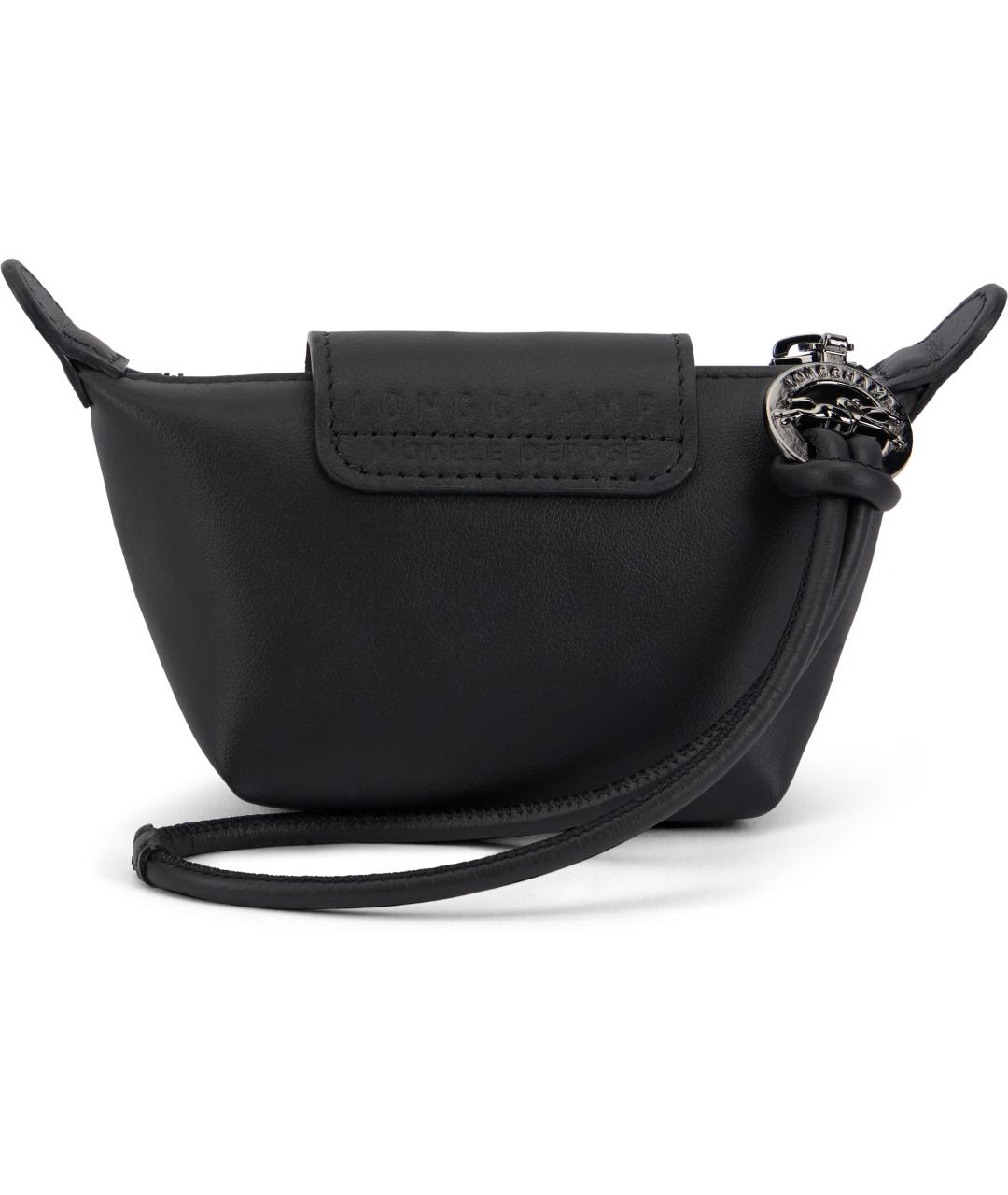 LONGCHAMP Черный кожаный кошелек, фото 3