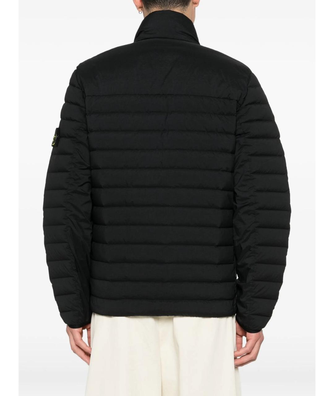STONE ISLAND Черная полиамидовая куртка, фото 2
