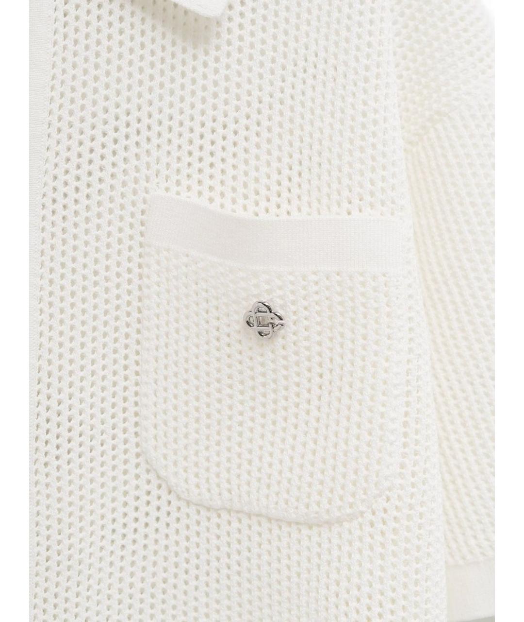 CASABLANCA Белая хлопковая кэжуал рубашка, фото 2