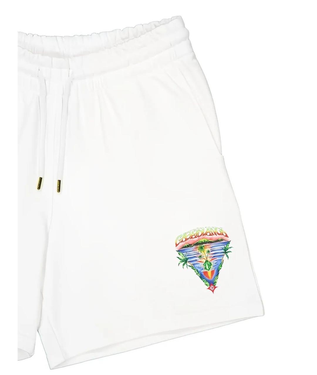 CASABLANCA Белые хлопковые шорты, фото 3