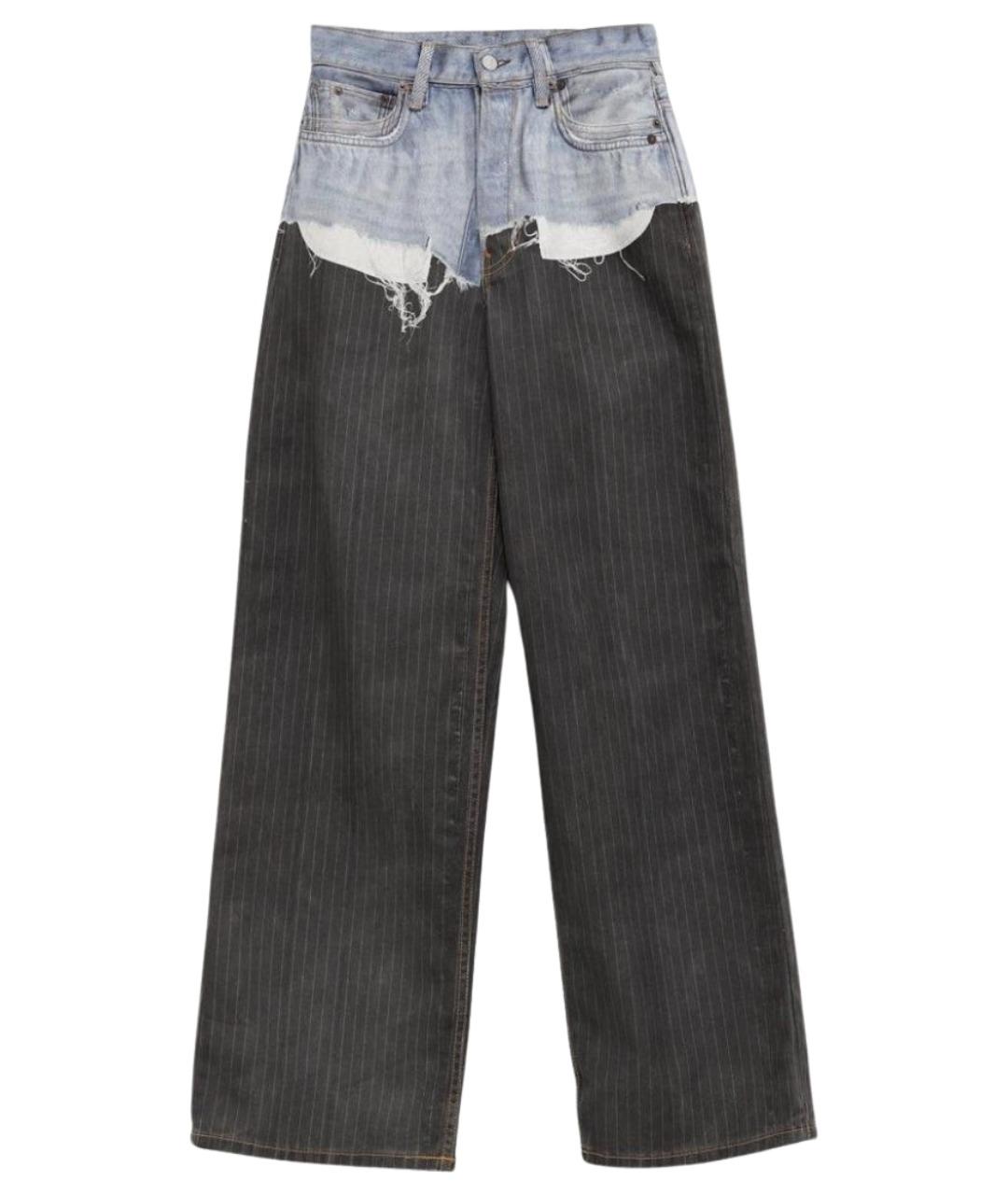 ACNE STUDIOS Мульти хлопковые повседневные брюки, фото 1