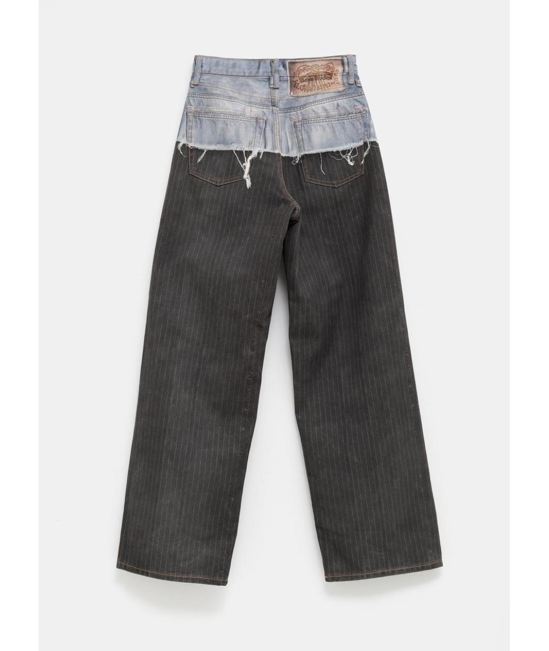 ACNE STUDIOS Мульти хлопковые повседневные брюки, фото 3