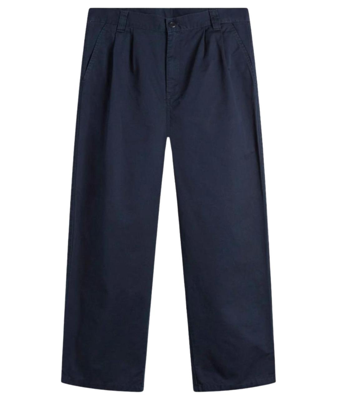 CARHARTT WIP Темно-синие хлопковые повседневные брюки, фото 1