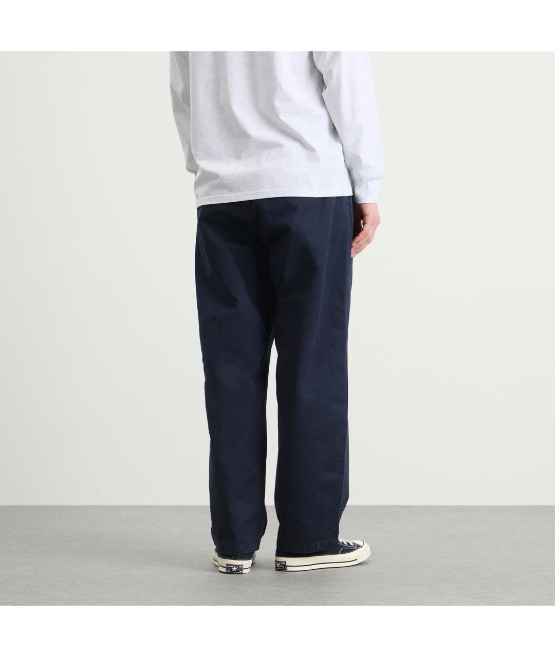 CARHARTT WIP Темно-синие хлопковые повседневные брюки, фото 4