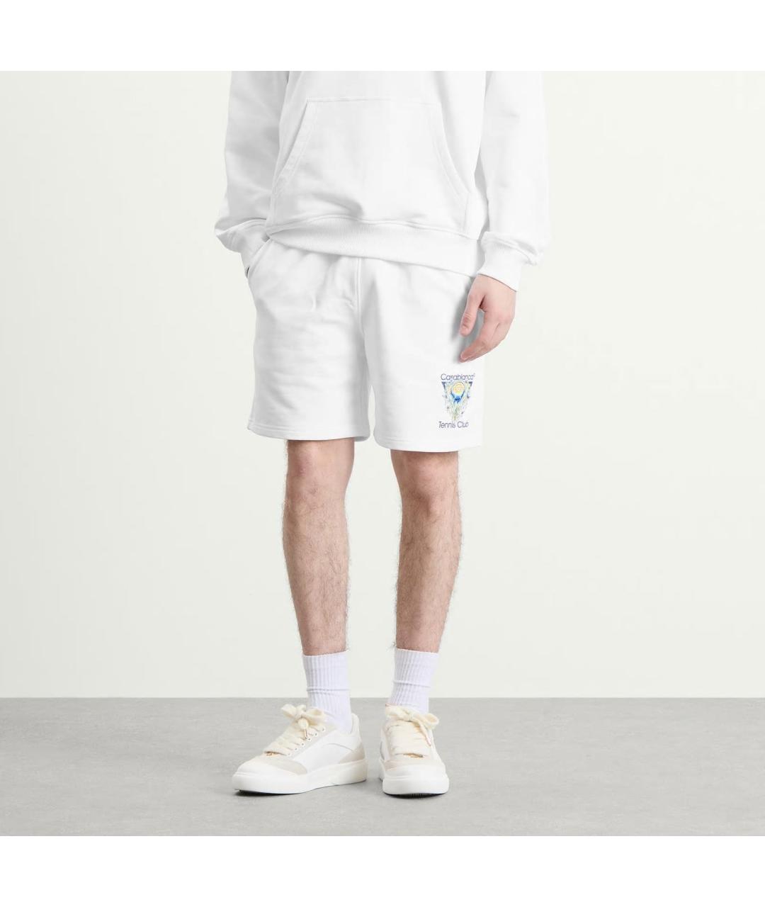 CASABLANCA Белые хлопковые шорты, фото 2