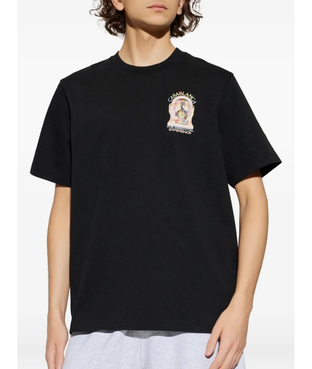 CASABLANCA Черная футболка, фото 3