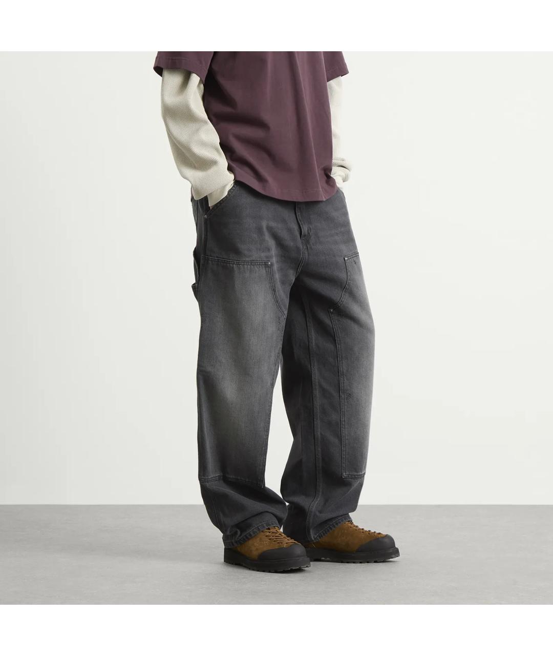 CARHARTT WIP Серые хлопковые прямые джинсы, фото 3