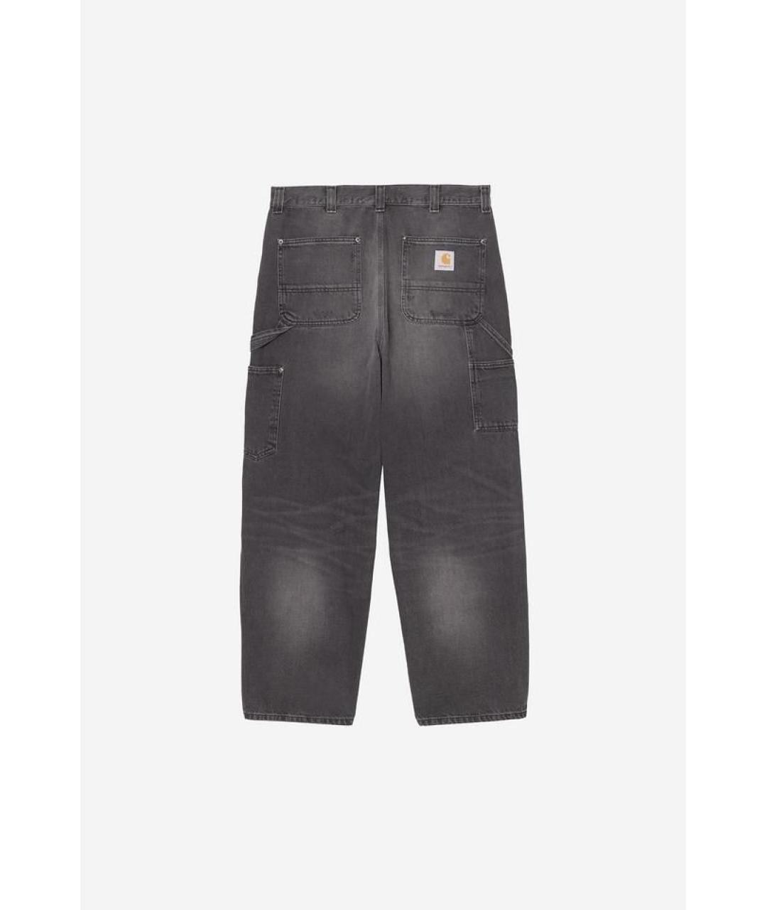 CARHARTT WIP Серые хлопковые прямые джинсы, фото 2