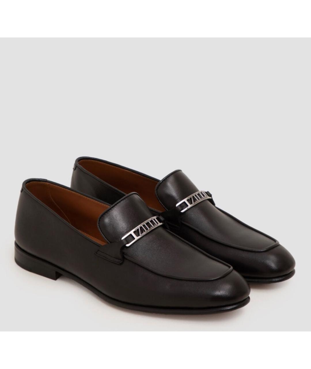 ZILLI Черные кожаные лоферы, фото 2