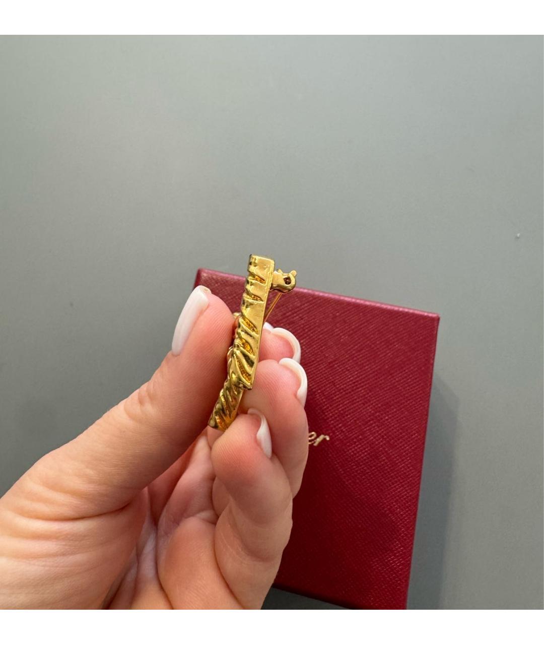 SAINT LAURENT Золотая металлическая булавка / брошь, фото 6