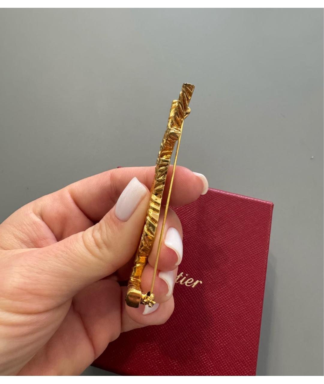 SAINT LAURENT Золотая металлическая булавка / брошь, фото 5