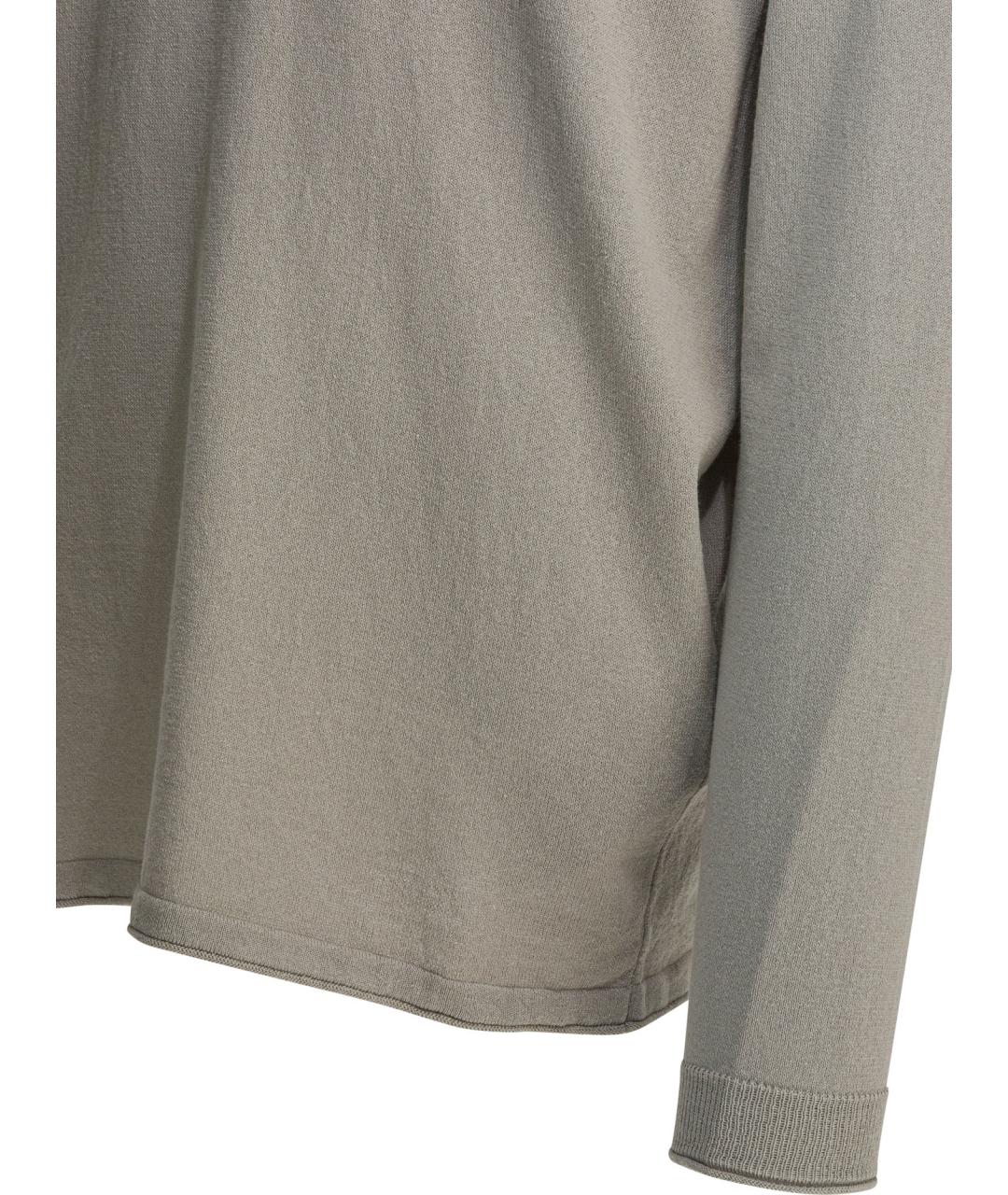 STONE ISLAND Серый хлопковый джемпер / свитер, фото 4