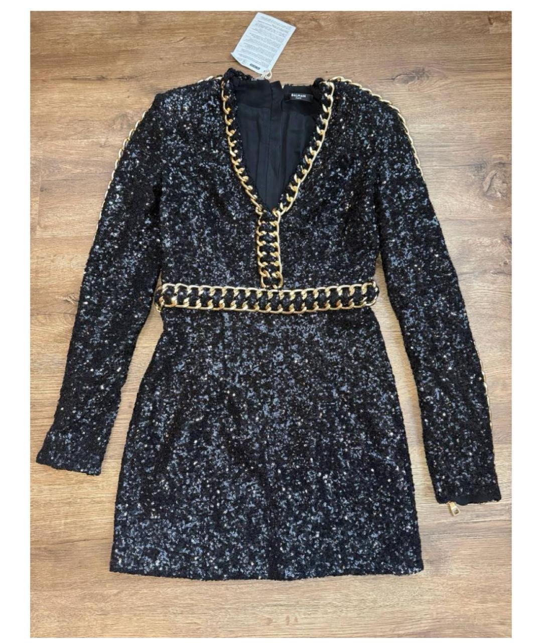 BALMAIN Черное вечернее платье, фото 7