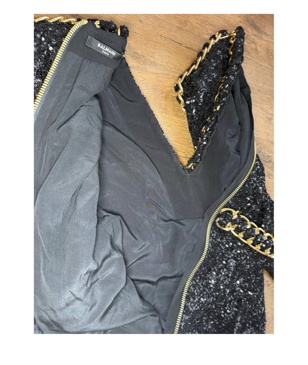 BALMAIN Черное вечернее платье, фото 4
