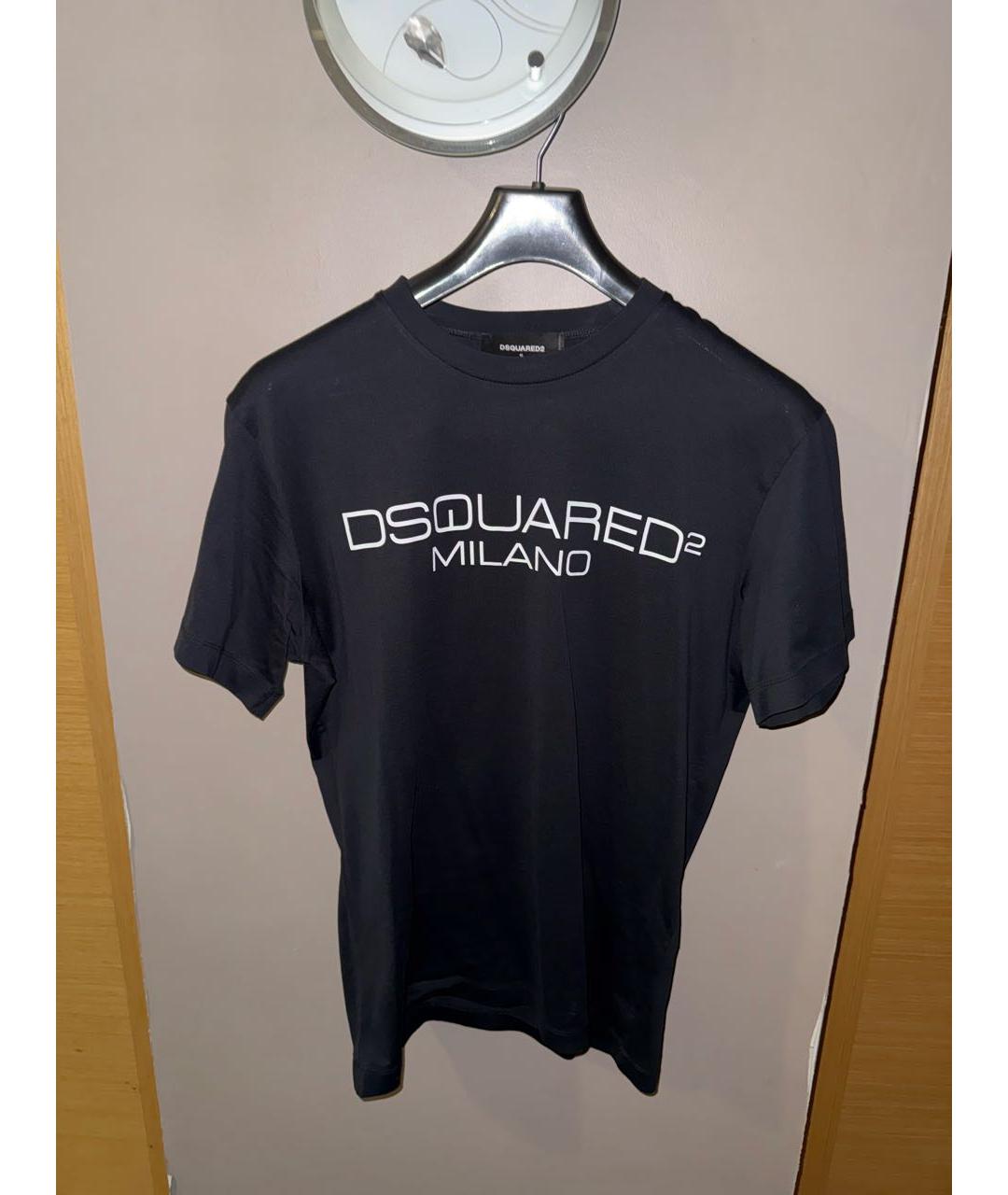 DSQUARED2 Черная хлопковая футболка, фото 6