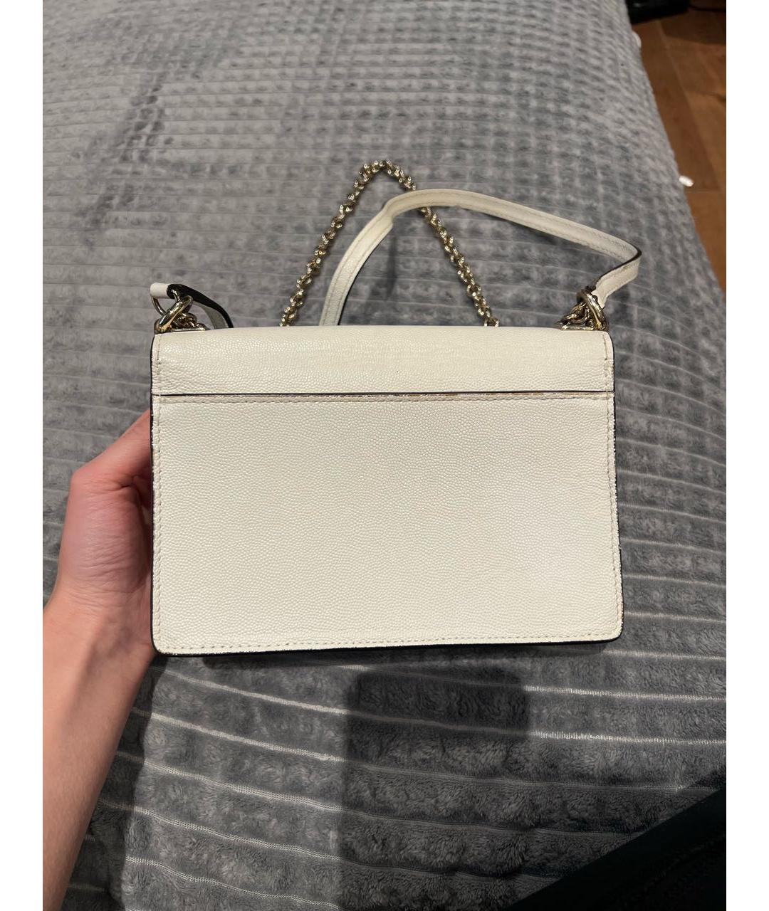 FURLA Белая кожаная сумка через плечо, фото 3