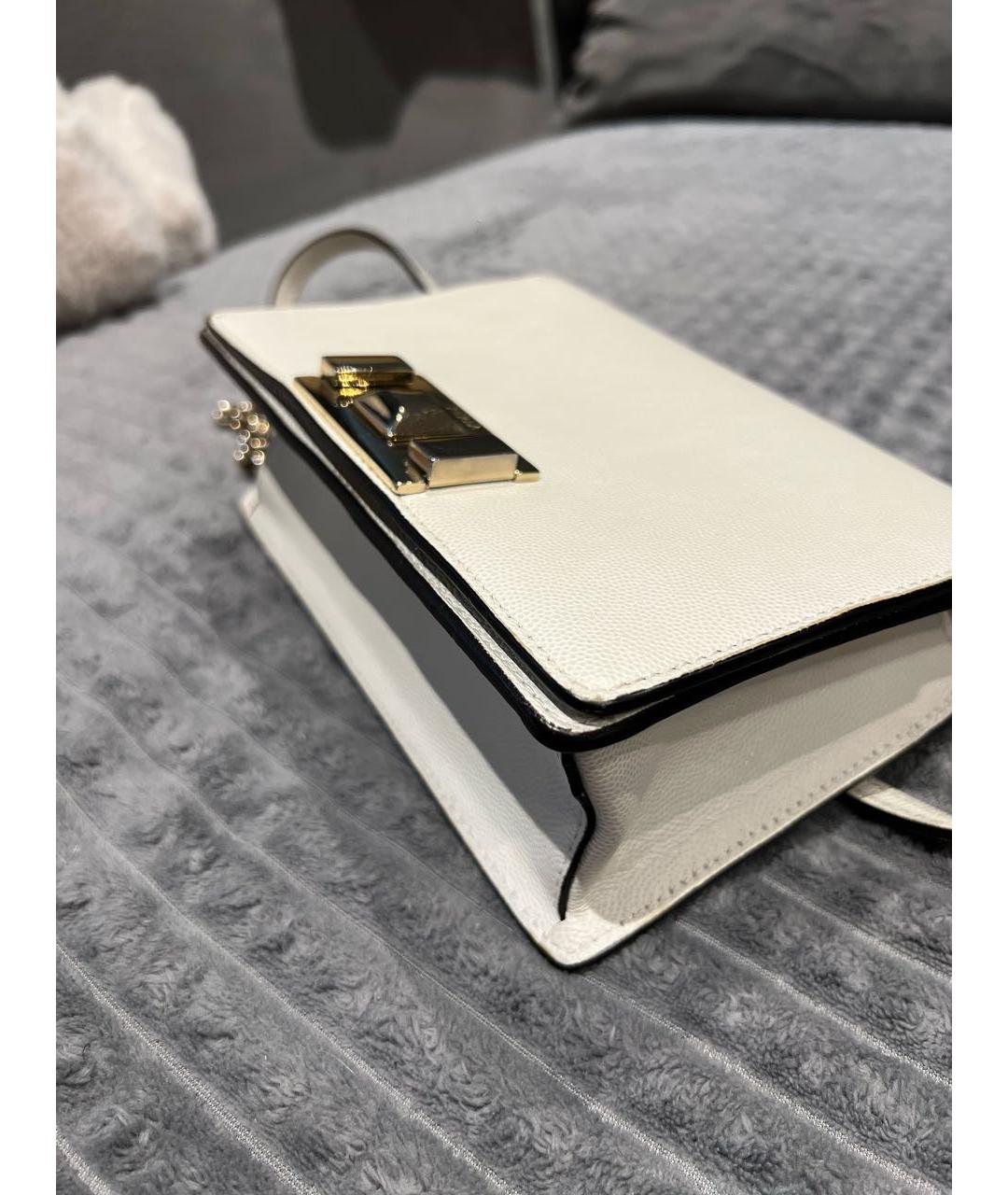 FURLA Белая кожаная сумка через плечо, фото 6