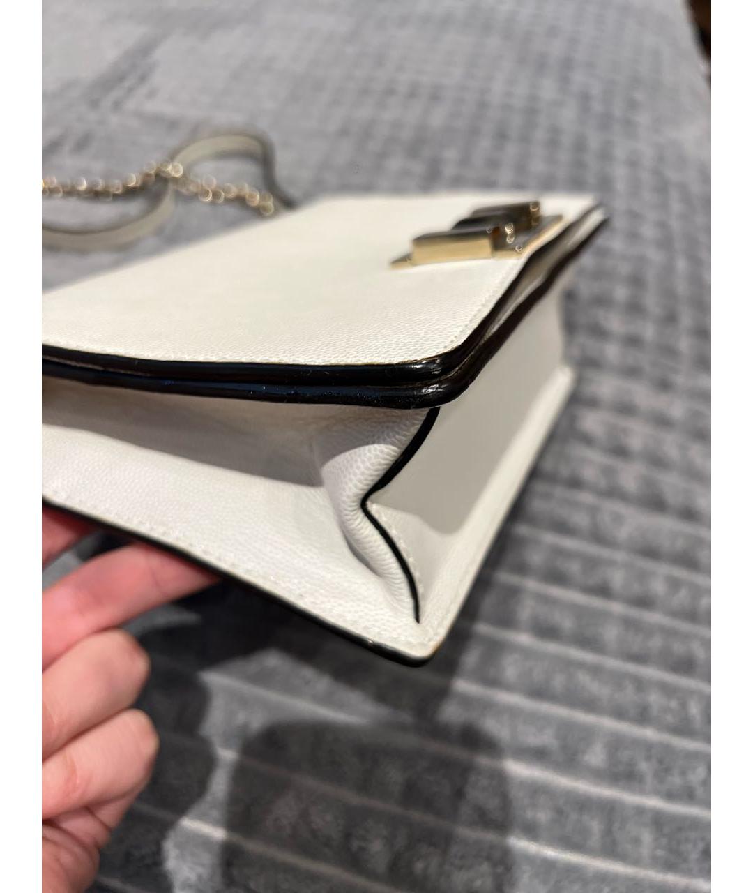 FURLA Белая кожаная сумка через плечо, фото 7