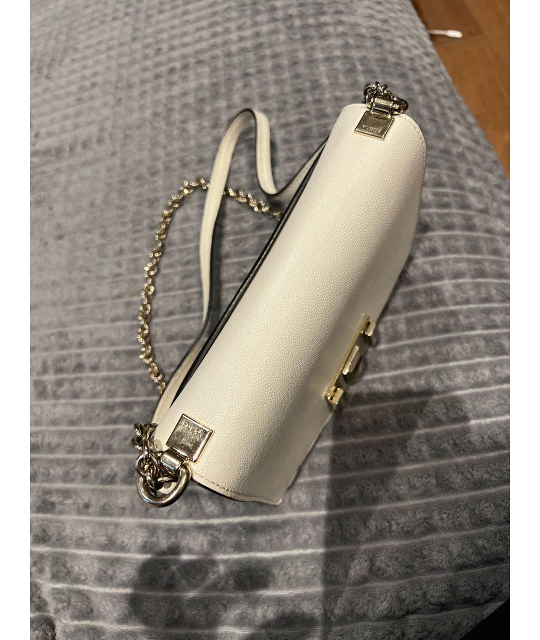 FURLA Белая кожаная сумка через плечо, фото 2