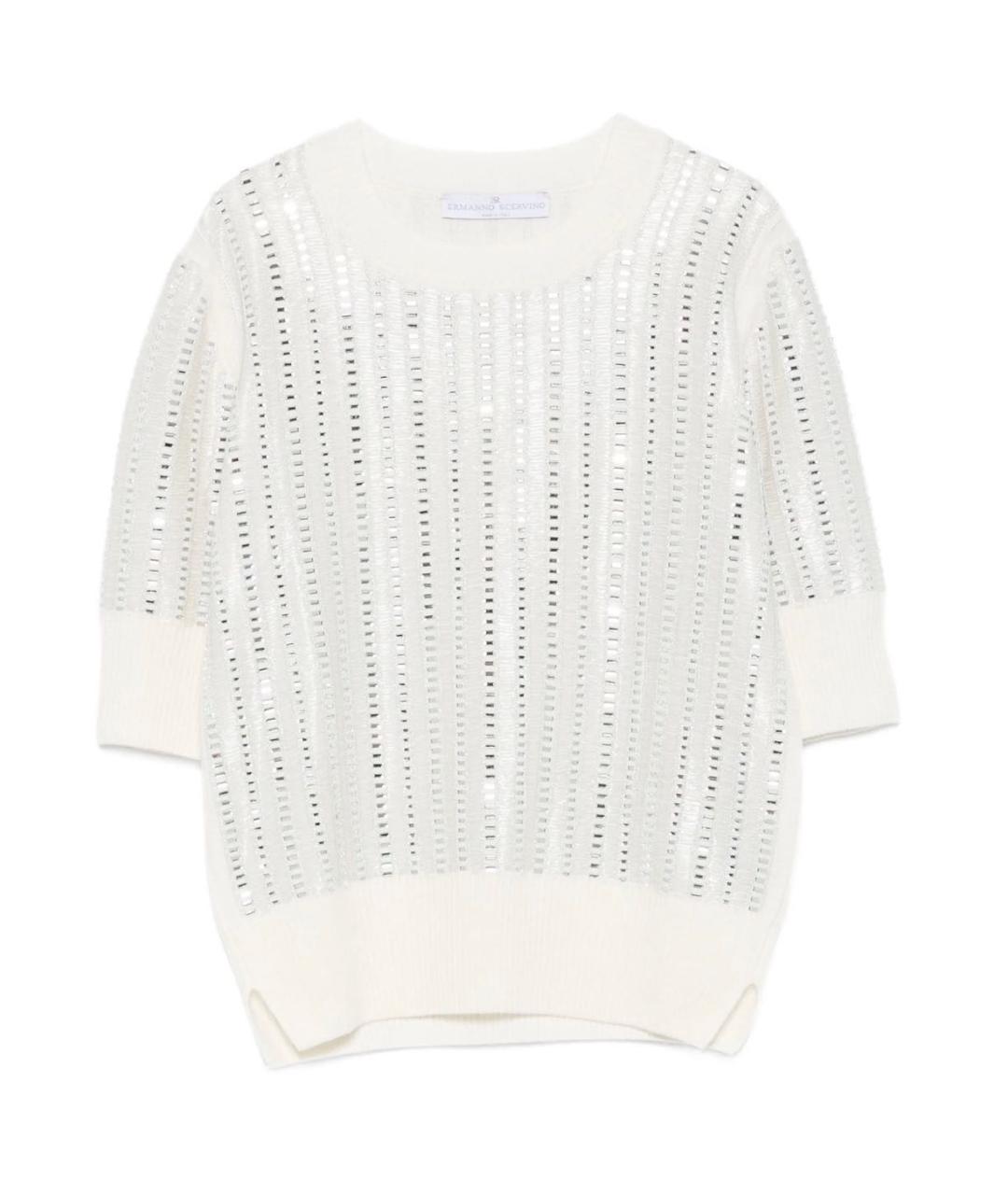 ERMANNO SCERVINO Белый джемпер / свитер, фото 6