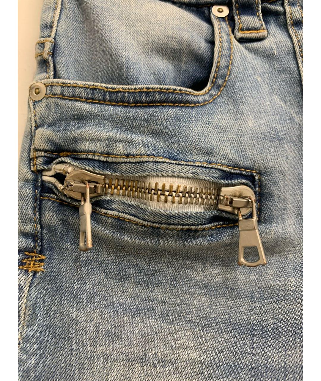 UNRAVEL PROJECT Голубые хлопковые шорты, фото 5