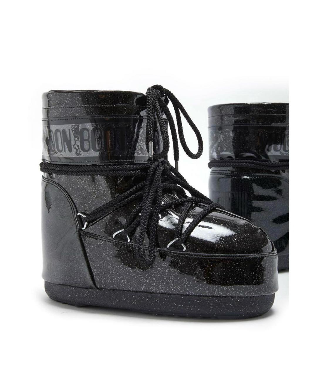 MOON BOOT Черные резиновые ботинки, фото 7