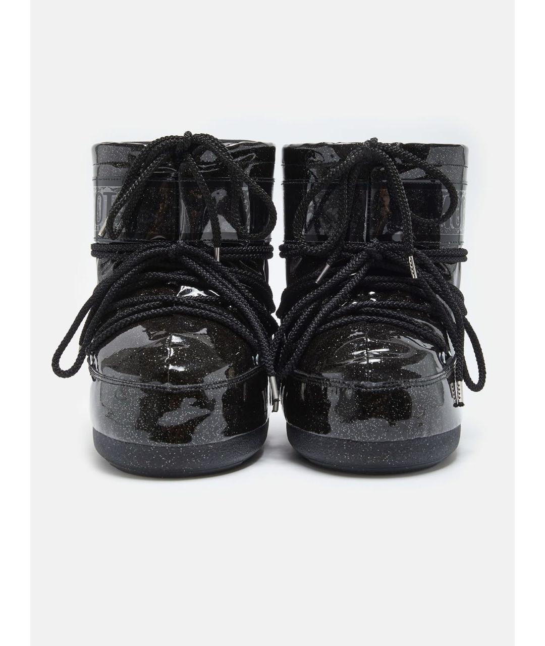 MOON BOOT Черные резиновые ботинки, фото 3