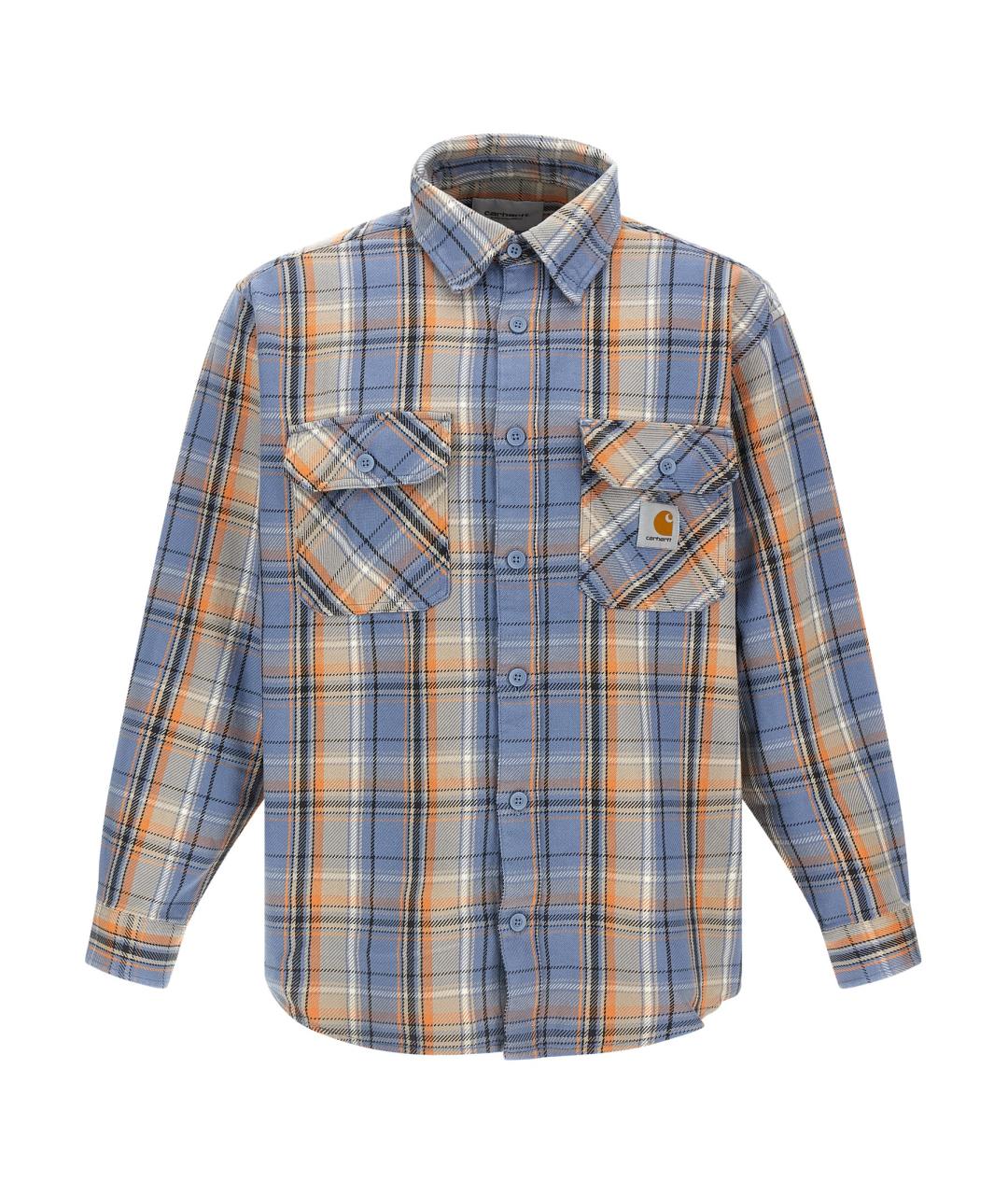 CARHARTT WIP Голубая хлопковая кэжуал рубашка, фото 1