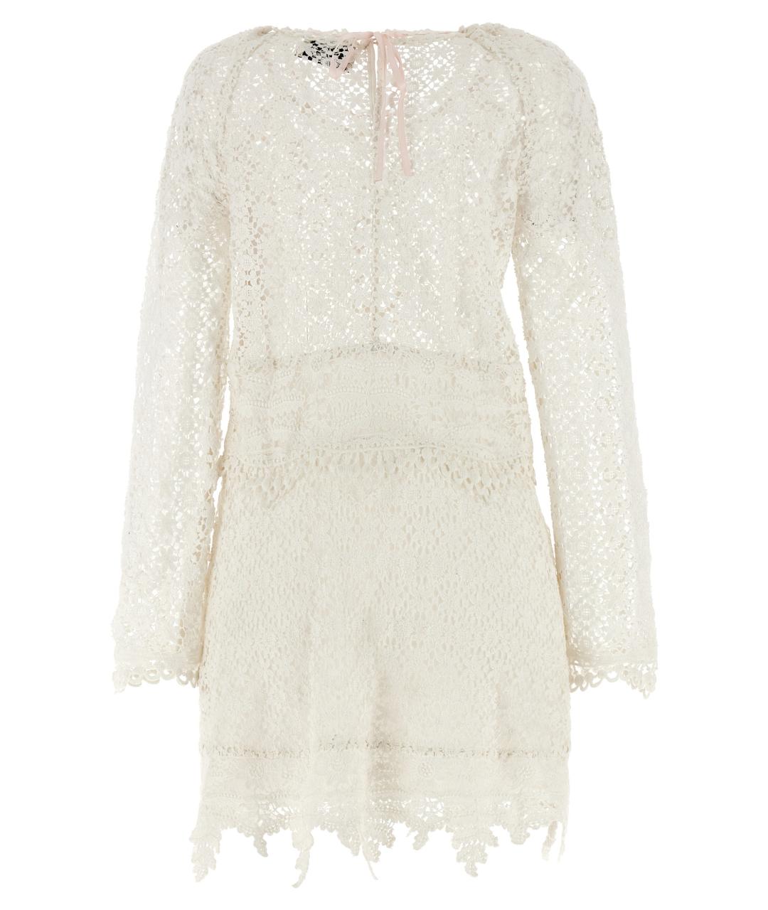 ISABEL MARANT Белое хлопковое коктейльное платье, фото 2