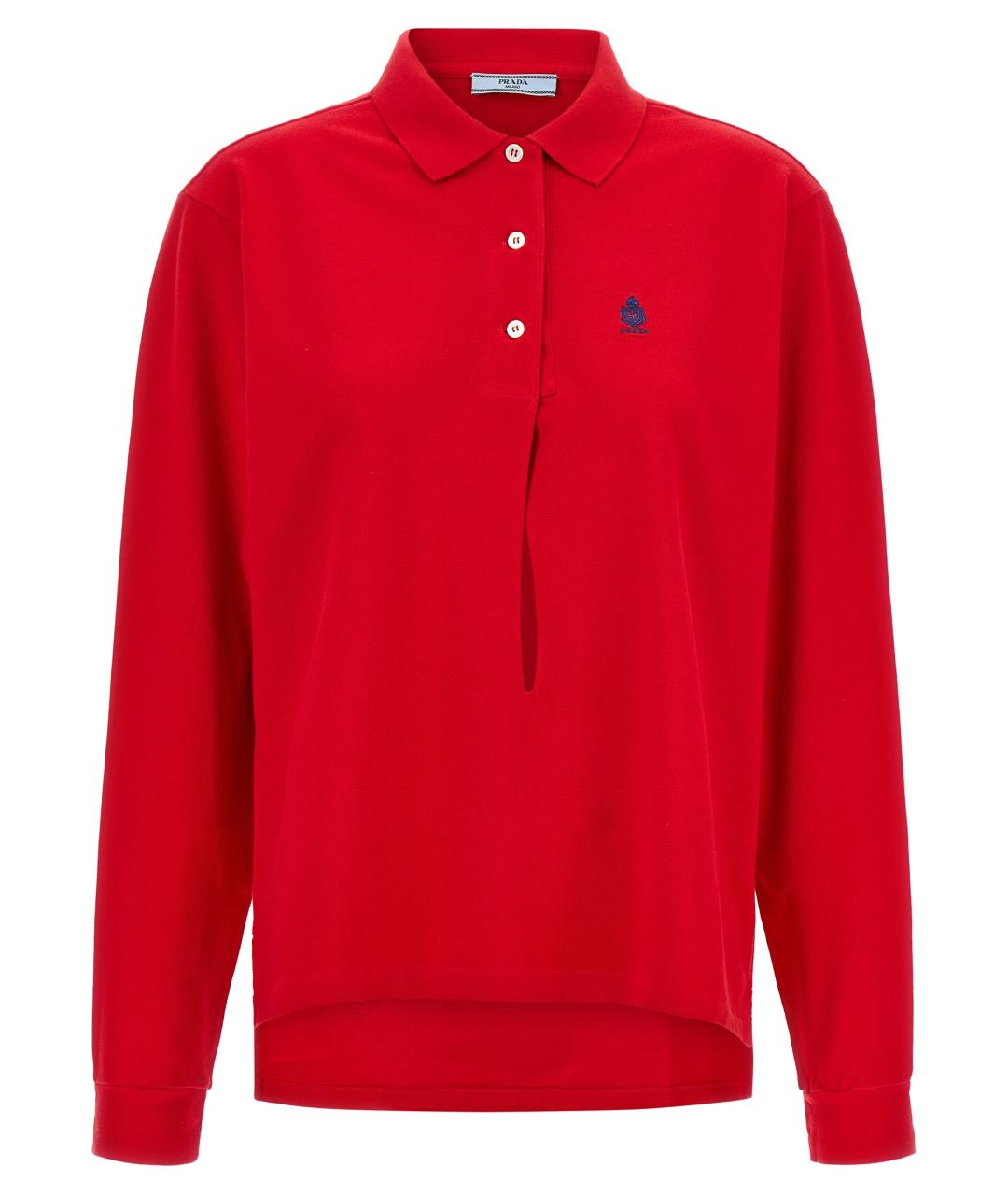 PRADA Красная хлопковая рубашка, фото 1