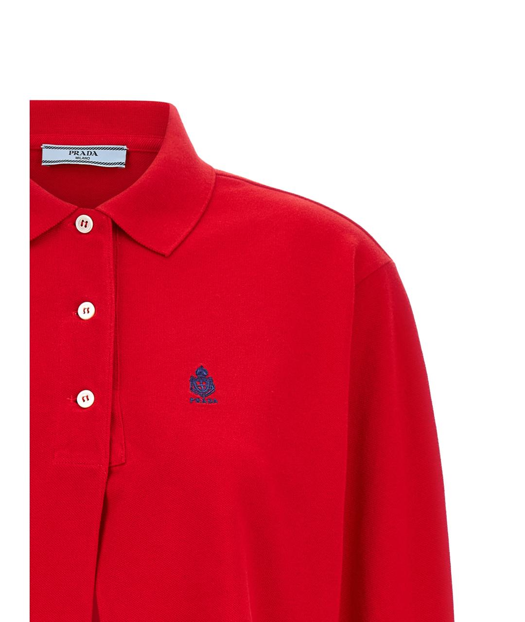 PRADA Красная хлопковая рубашка, фото 3