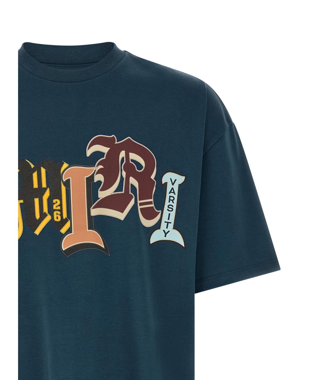 AMIRI Синяя хлопковая футболка, фото 3