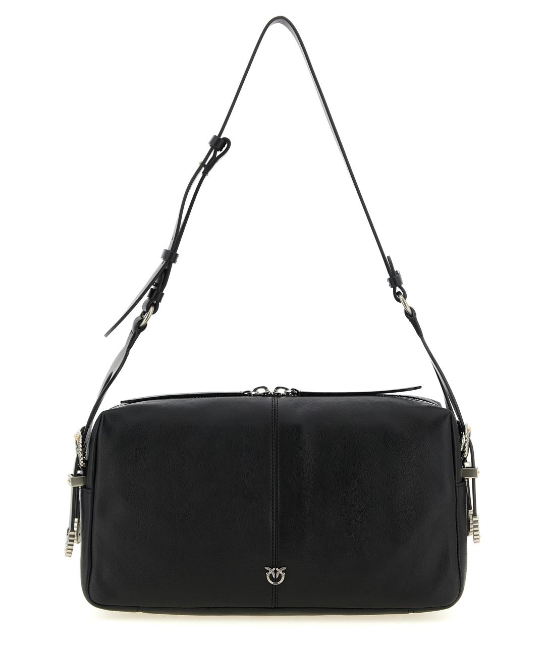 PINKO Черная кожаная сумка через плечо, фото 1