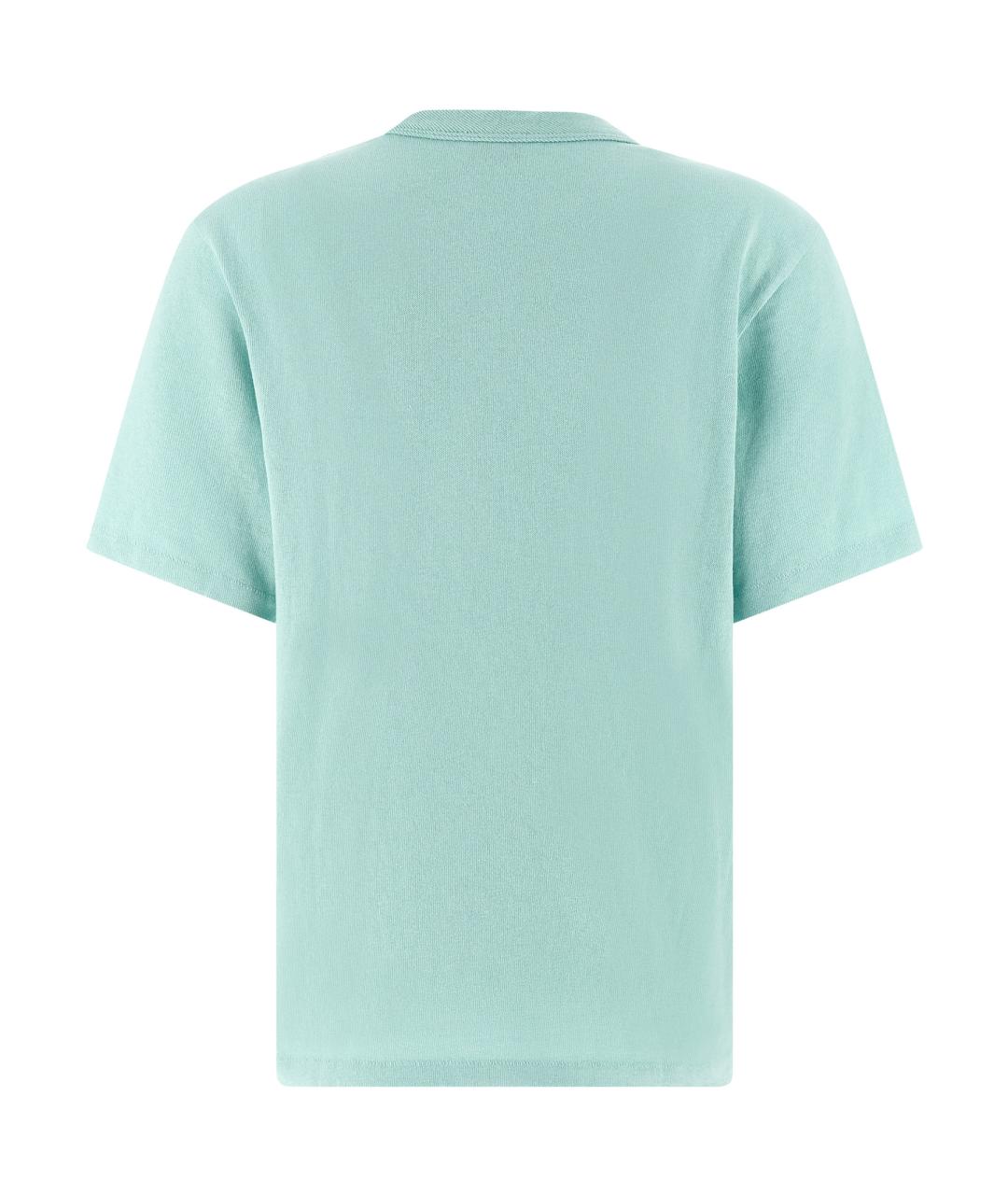 KENZO Голубая хлопковая футболка, фото 2