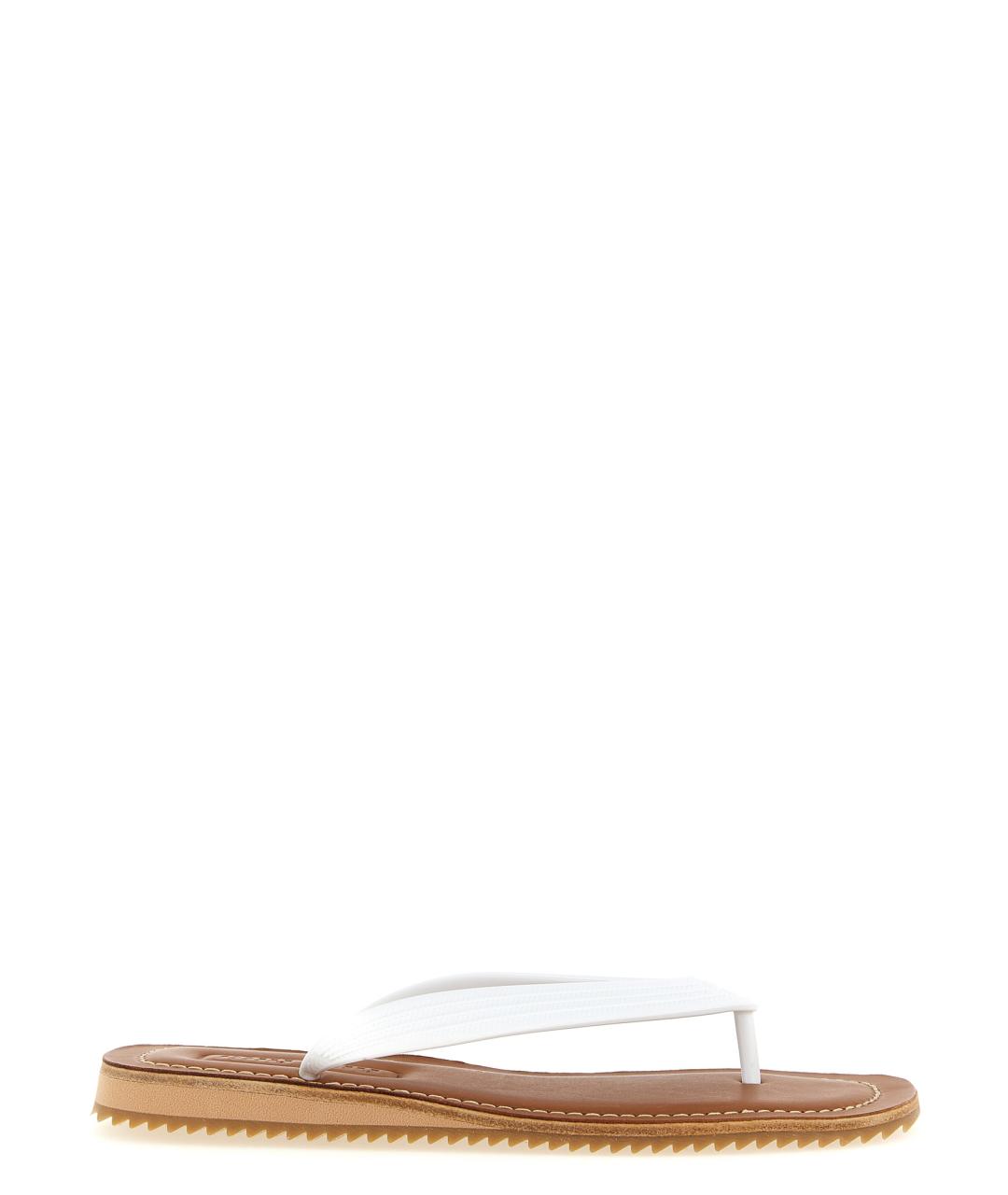 MIU MIU Белые шлепанцы, фото 1